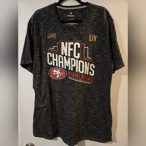 San Francisco 49ers Fanatics XL Short Sleeve Tee NFL NFC Champions LIV
